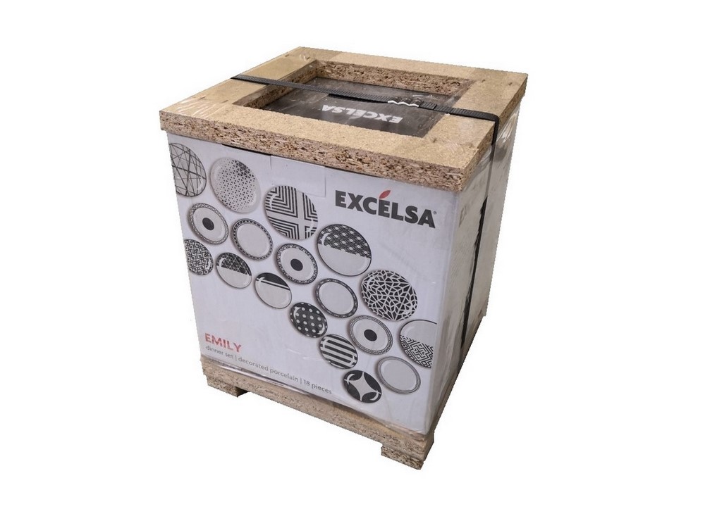 Acquista online Serving porcelain dishes decorated EMILY18 pieces Excelsa